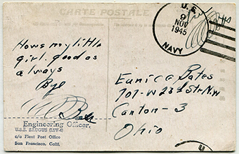 Soldiers Mail 1945 Naval Cover