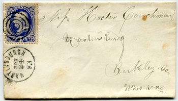 Martinsburg, W. VA Cover with #145
