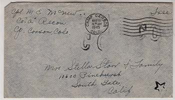 Soldiers Mail Free Franked - Company A Recon Division