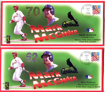 Mark McGwire Home Run Record Covers