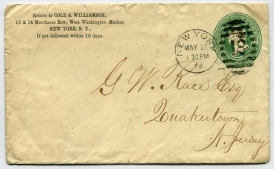 U.S. #U163 Postal Stationery