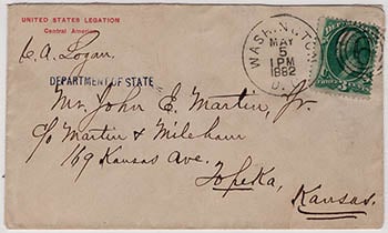 U.S. #O59 Dept. of State Official Mail on Cover