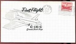 First Flight Cover for the Convair Turbo-Prop C-131-C
