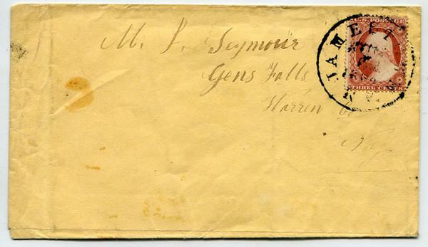 U.S. #25A on Jamestown, R.I. Cover