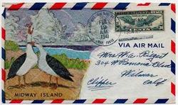 Midway Island Hand Painted Cover