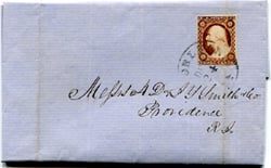 U.S. #11 on Folded Letter 1856