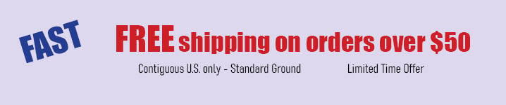 Free Shipping on Orders over $50.00