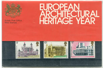 Great Britain #740-44 European Architectural Heritage Year