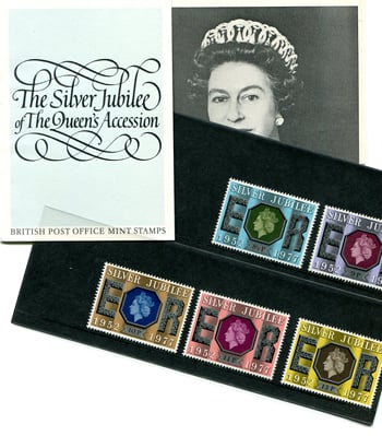 Great Britain #810-14 Silver Jubilee Portfolio