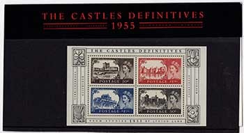 Great Britain #2278 - The Castles Definitives, 1955 Souvenir Sheet