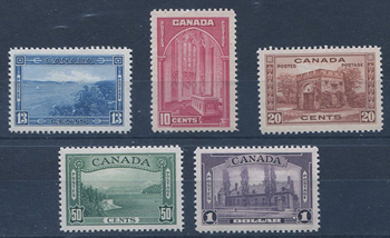 Canada #241-45 Mint
