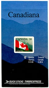 Canada #BK110 Flag Over Forest