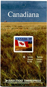 Canada #BK114 Flag Over Prairie