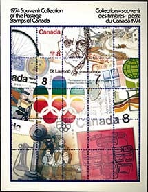 Canada Post Annual Collection 1974