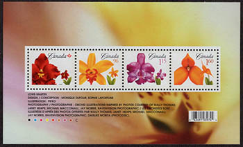 Canada #2243 Floral Souvenir Sheet