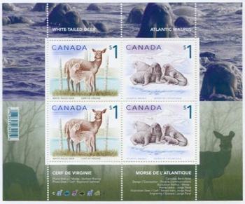 Canada #1689b $1 Wildlife Souvenir Sheet
