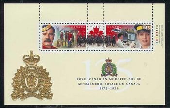 Canada #1737b RCMP Souvenir Sheet