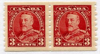 Canada #230 Coil Pair Mint