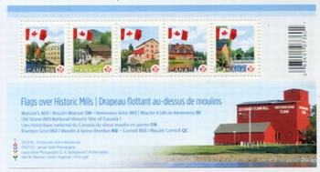 Canada #2350 Flag over Mills, Sheet of 5
