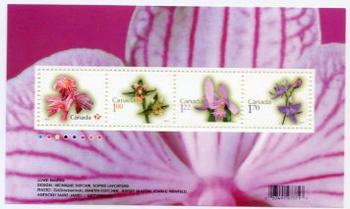 Canada #2356 Floral Sheet of 4