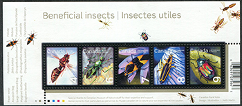 Canada #2410a Beneficial Insects, SS