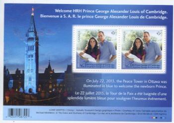 Canada #2685 Birth of Prince George