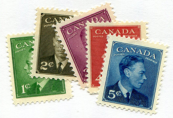 Canada #284-88 MNH