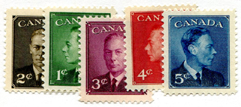 Canada #289-93 MNH