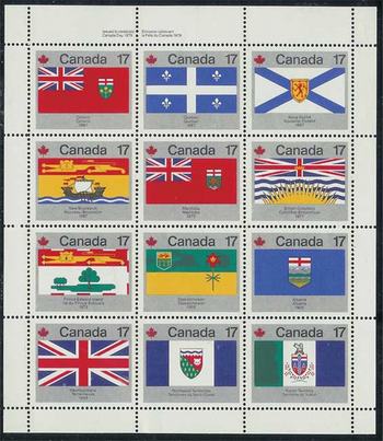 Canada #832a Provincial & Territorial Flags