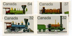 Canada #1000a-1002 Locomotives MNH