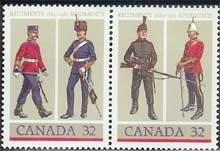 Canada #1008a Military Uniforms MNH