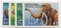 Canada #1529-32 Prehistoric Life MNH