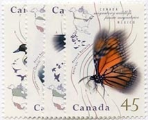 Canada #1563-66 Butterflies MNH