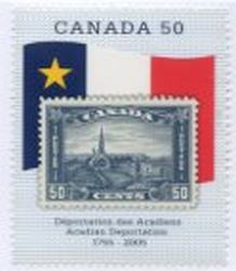 Canada #2119 No. 176 and Acadian Flag MNH