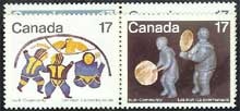 Canada #836a, 0838a Inuit Art MNH