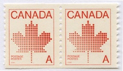 Canada #908 coil pair MNH