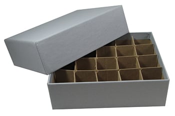 Coin Tube Storage Box - Grey 7" for Small Dollars