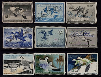 U.S. Lot - of 9 Duck Stamps