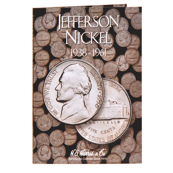 H.E. Harris Jefferson Nickel #1 Folder 1938-1961