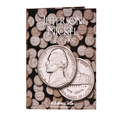 H.E. Harris Jefferson Nickel #2 Folder 1962-1995