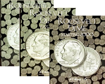 H.E. Harris Roosevelt Dimes - 3 Volume Set