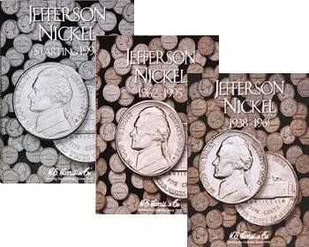 H.E. Harris Jefferson Nickels - 3 Volume Set