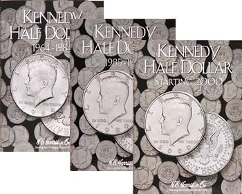 H.E. Harris Kennedy Half-Dollar 3 Volume Set