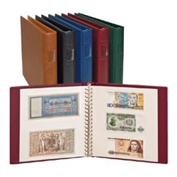 Lindner Banknote Album w/3 Pocket Pages
