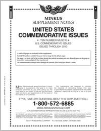 Minkus U.S. Commemorative Issues 2019 Supplement