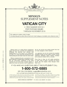 Minkus Vatican 2018 Supplement