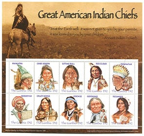 Great American Indian Chiefs, small pane