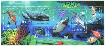 Australia Sea Life Topical Souvenir Sheet