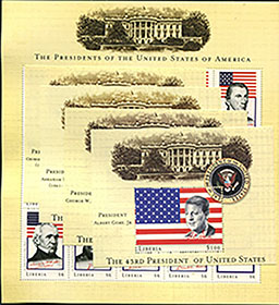 Liberia 2000 U.S. Presidents Set
