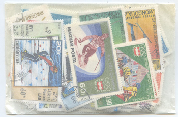 Topicals: Olympics - Winter 100 All-Different Stamps